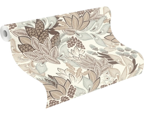 Behangrol met plantenmotief