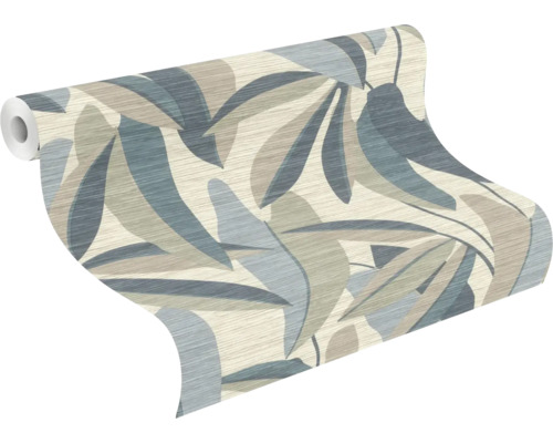 Behangrol met bladerpatroon