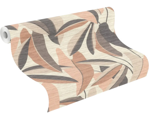 Behangrol met bladerpatroon