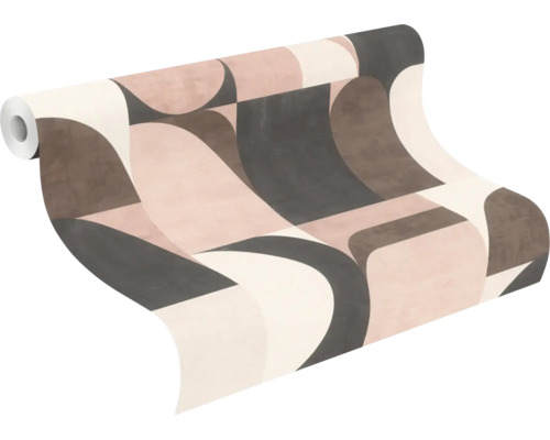 Rol behang met geometrisch patroon