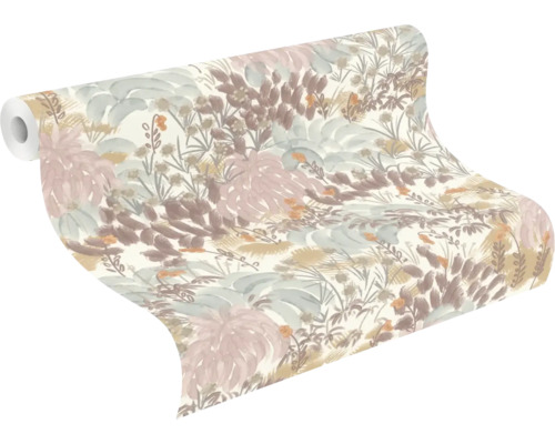 Behangrol met plantenmotief