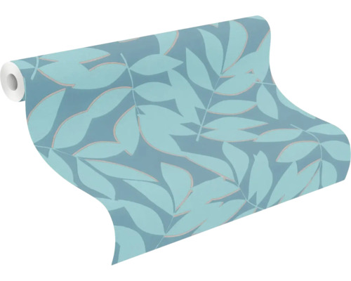 Rol behang met bladerenmotief