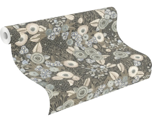 Behangrol met bloemmotief