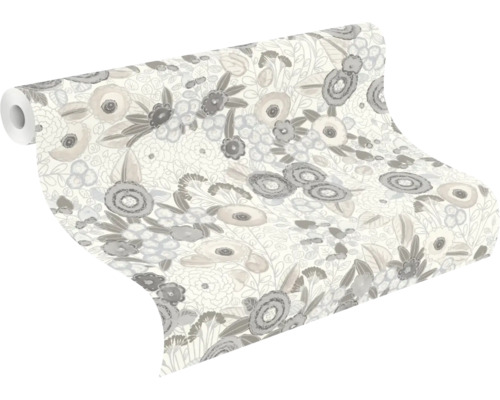 Behangrol met bloemmotief