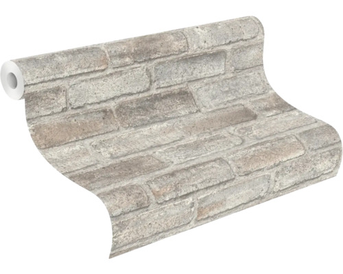 Rol behang met steenmotief