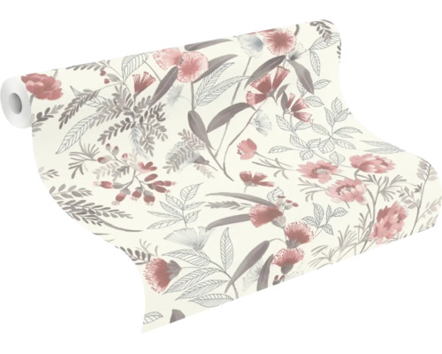 Behangrol met bloemmotief