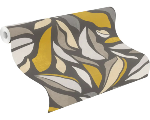 Behangrol met bladmotief