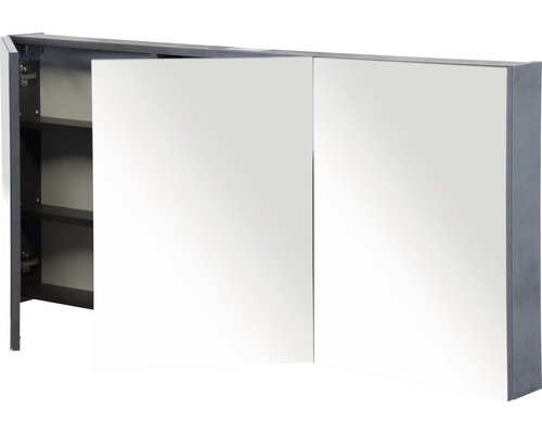 Spiegelkast met twee deuren en legplanken