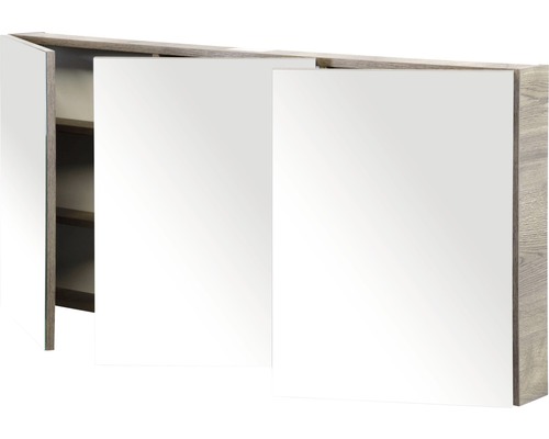 Spiegelkast met drie deuren en planken