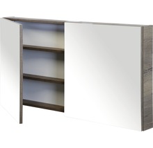 Spiegelkast met houtlook en opbergplanken