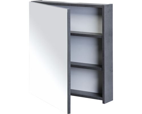 Open spiegelkast met drie planken voor badkameropslag