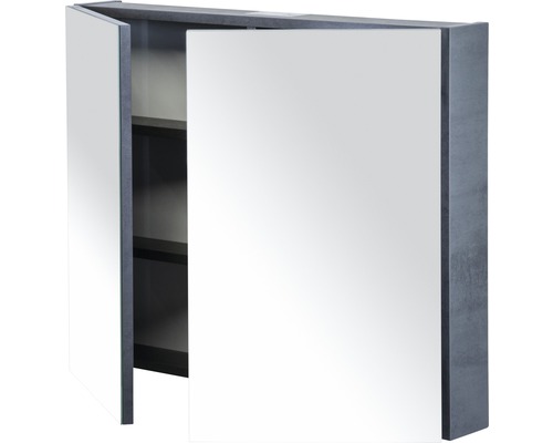 Spiegelkast met twee deuren en opbergvakken