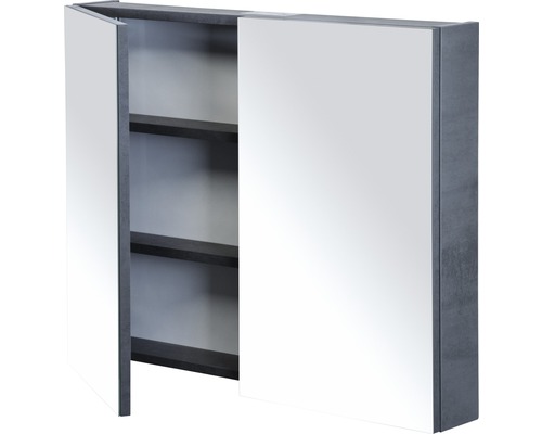 Open spiegelkast met planken voor badkamer