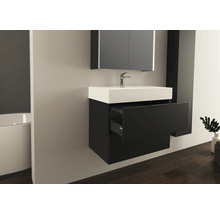 JUNGBORN Wastafelonderkast QUATTRO met greep 55x80x46 cm zwart