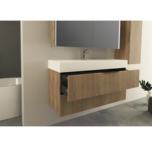 JUNGBORN Wastafelonderkast QUATTRO met greep 55x120x46 cm tabak eiken