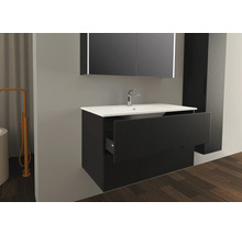 JUNGBORN Wastafelonderkast SEDICI 57x100x50 cm zwart