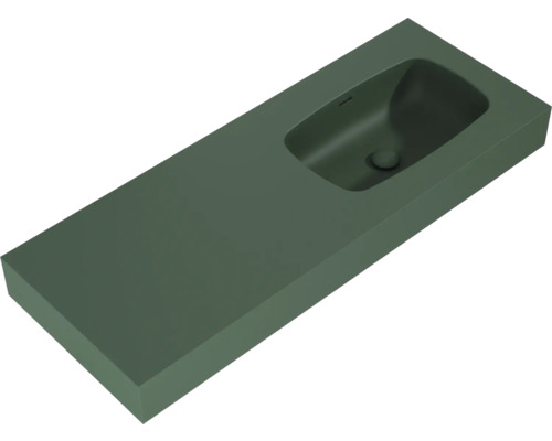 Rechthoekige opzetwastafel voor de badkamer