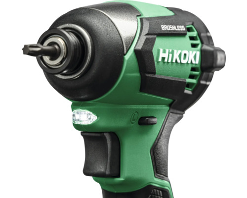 Hikoki logo op een accuslagschroevendraaier