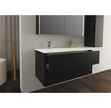 JUNGBORN Wastafelonderkast SEDICI 57x120x50 cm zwart