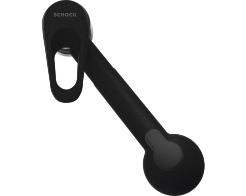 Schock Logo op een raamkruk