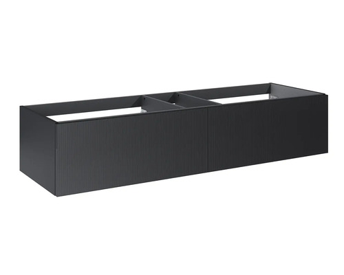 Wastafelonderkast in antraciet met twee deuren