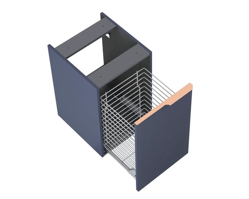 Keukenkast met draadmand