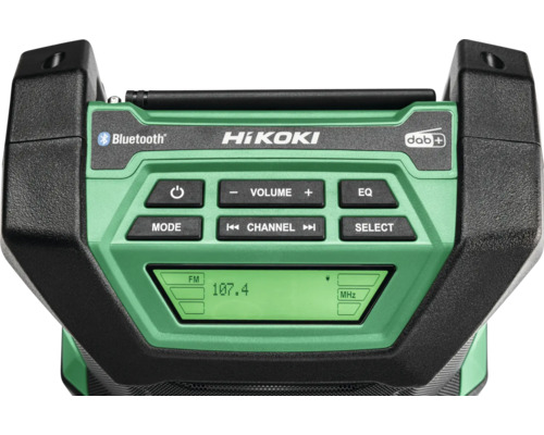 HiKoki bouwradio met digitale radio en Bluetooth