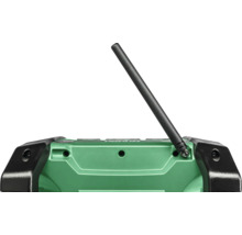 Close-up van een groen meetinstrument met antenne