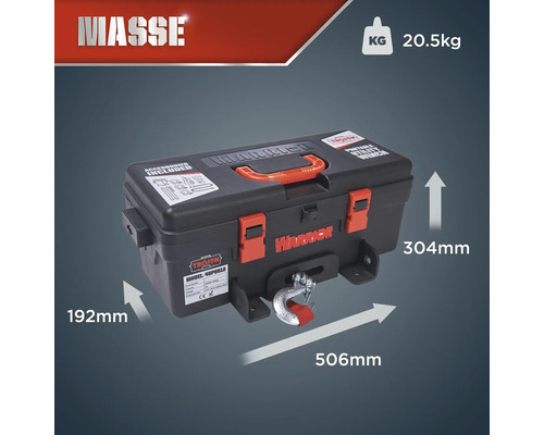 Warrior draagbare universele lier met een draagvermogen van 20,5 kg en de afmetingen 506 x 192 x 304 mm