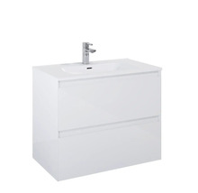 Wastafelonderkast met twee lades en wastafel