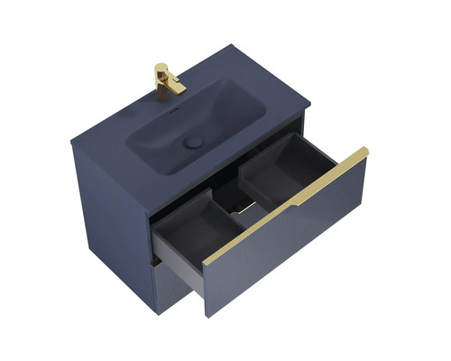 Wastafelmeubel met laden en kraan