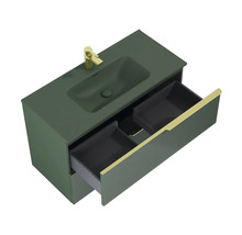 Wastafelonderkast met lades en kraan