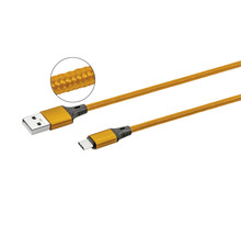 USB-C-kabel naar USB-A-stekker met gevlochten kabelmantel