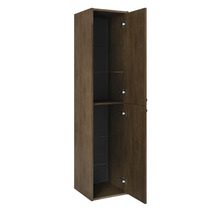 JUNGBORN Hoge badkamerkast PRIMUS met greep 350x1550x350 mm noten