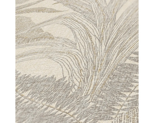 Behang met plantenmotief