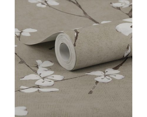 Behangrol met bloemmotief