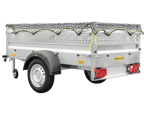 Humbaur aanhanger met ladingnet