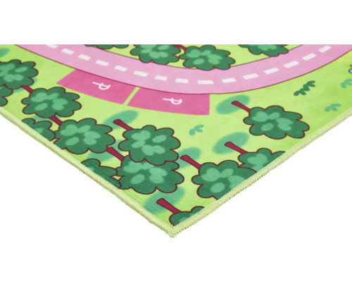 Speelkleed met stratenpatroon en bomen