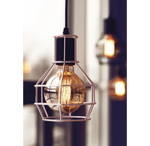 Hanglamp met metalen beschermrooster