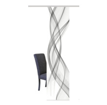 Rolgordijn met abstract patroon en stoel