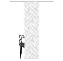HOME FASHION Paneelgordijn Wave wit 60x245 cm