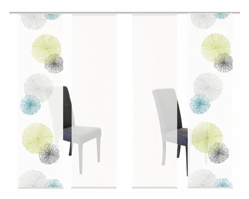 Schuifpaneel met abstract patroon voor een stoel