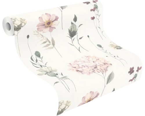 Behangrol met bloemenpatroon