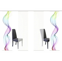 HOME FASHION Paneelgordijn Alberta wit 60x245 cm set van 4