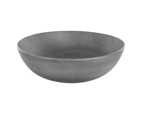 Grijze waskom van aardewerk