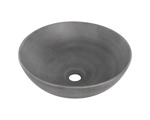 Ronde opzetwastafel van keramiek