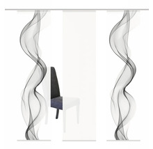 HOME FASHION Paneelgordijn Alberta grijs 60x245 cm set van 3