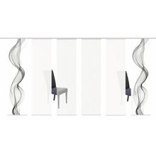 HOME FASHION Paneelgordijn Alberta grijs 60x245 cm set van 6