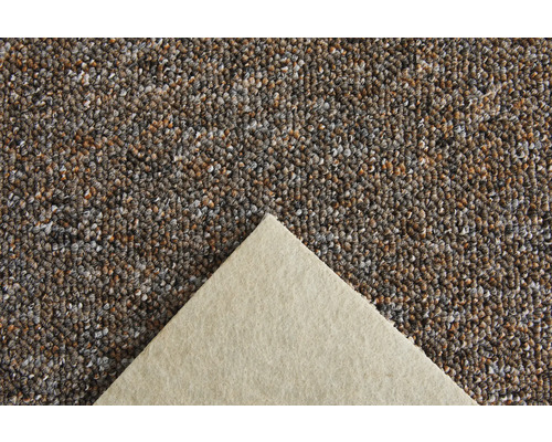 Close-up van een tapijt met gemêleerd oppervlak en textiele rug.