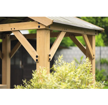 WESTMANN BBQ-paviljoen Laval paaldikte 6x7 cm, geimpregneerd grenenhout 245x174 cm